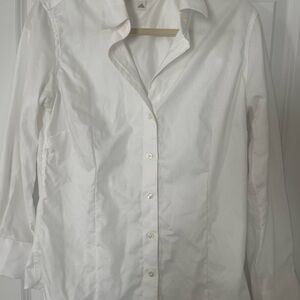 Classic White womens tailored Banana Republic Shirt